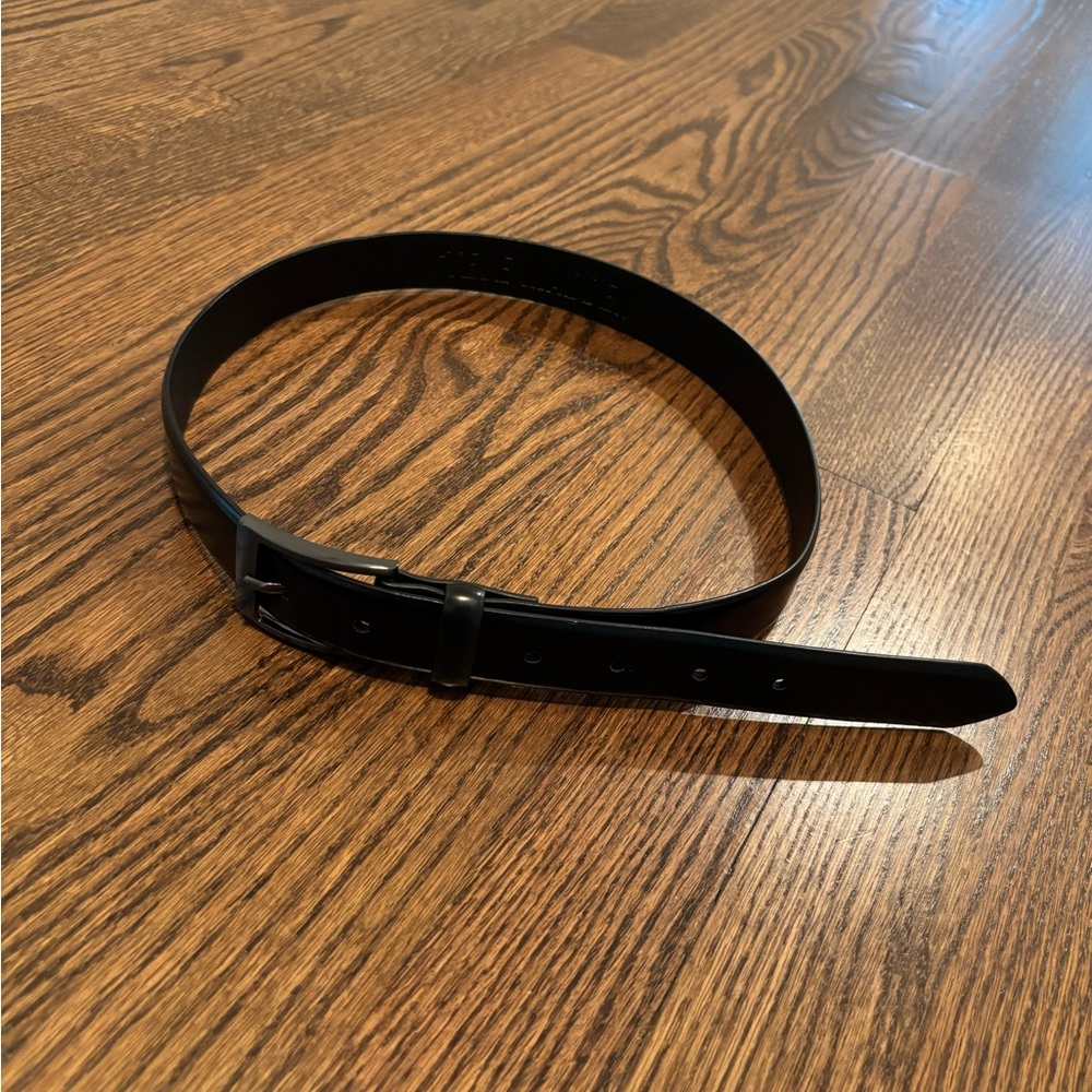 Steve Madden Boys black leather belt